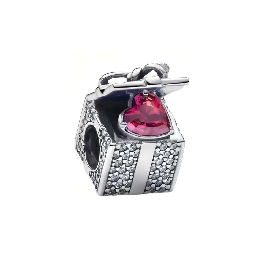 Heiß verkaufter Weihnachts-Weihnachtsmann 925er Silber Charm Bead passend für europäische Armband-Armreifen Damenhalskette Schmuck