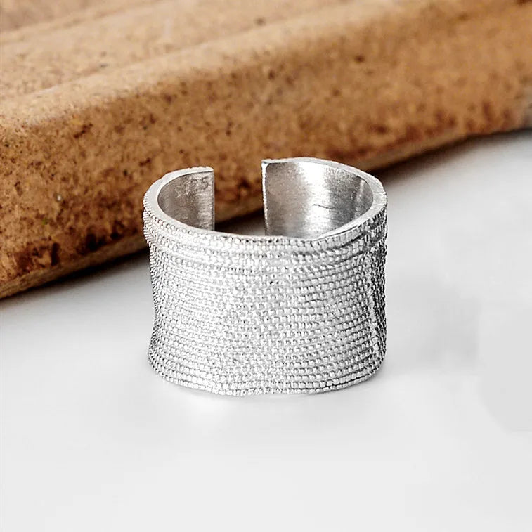 925 Sterlingsilber Irreguläre Geometrie-Ringe für Frauen Schmuck Accessoires Großhandel
