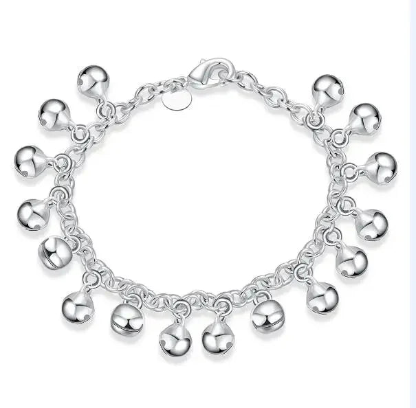20,32 cm 18K Goldarmband 5MM seitliches Kettenarmband für Frauen Männer Mode Hochzeit Verlobung 925 Sterlingsilber Schmuck Geschenke