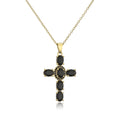 NEWBUY Classic Design Cross Pendant Necklace For Women 2026 Hot Sale Luxury AAA Cubic Zirconia Crystal Christian Jewelry Gift