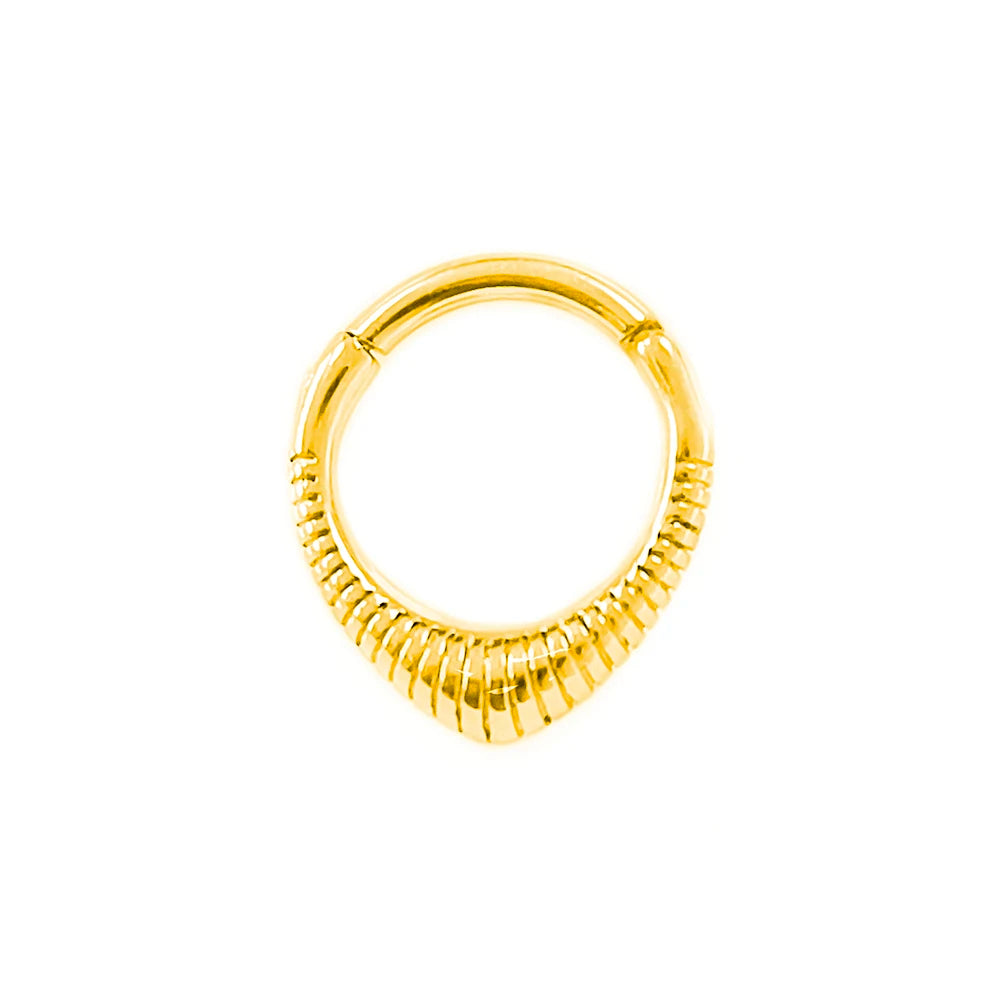 Anillo de nariz con flores, tabique, 100 % acero quirúrgico 316L, circonita, clicker, perforación Daith, cartílago de oreja, aro Helix, flores, gotas de agua