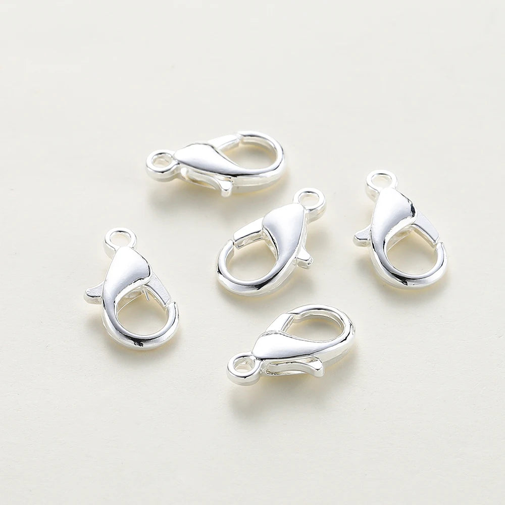 10 unids/lote 14K 18K Cadena Extensora de Collar Chapada en Oro con Cierres de Langosta y Anillas de Salto para la Fabricación de Joyas y Bolsos Artesanales DIY