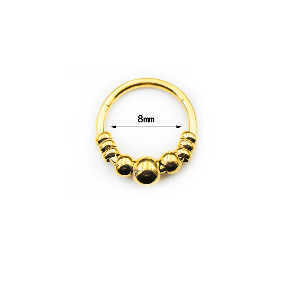 1 Stk. 316L Chirurgenstahl Septum Clicker Ohrknorpel Helix Tragus Faux Daith Ohrring Hoop Körperschmuck Nasenring