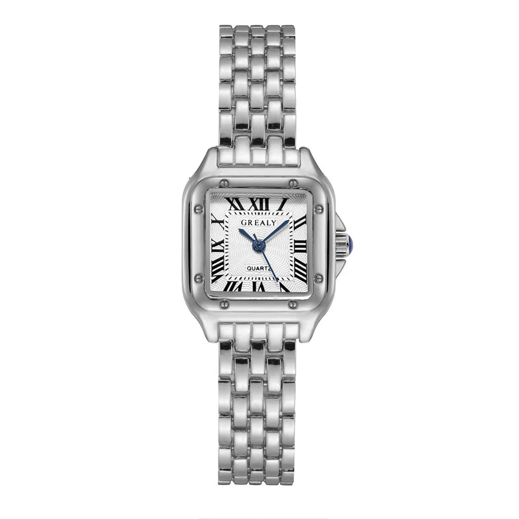 Damen Armbanduhr Leichte Luxusmarke Business Gold Edelstahl Damenmode Quarzuhren Weibliche Uhr Armbanduhr