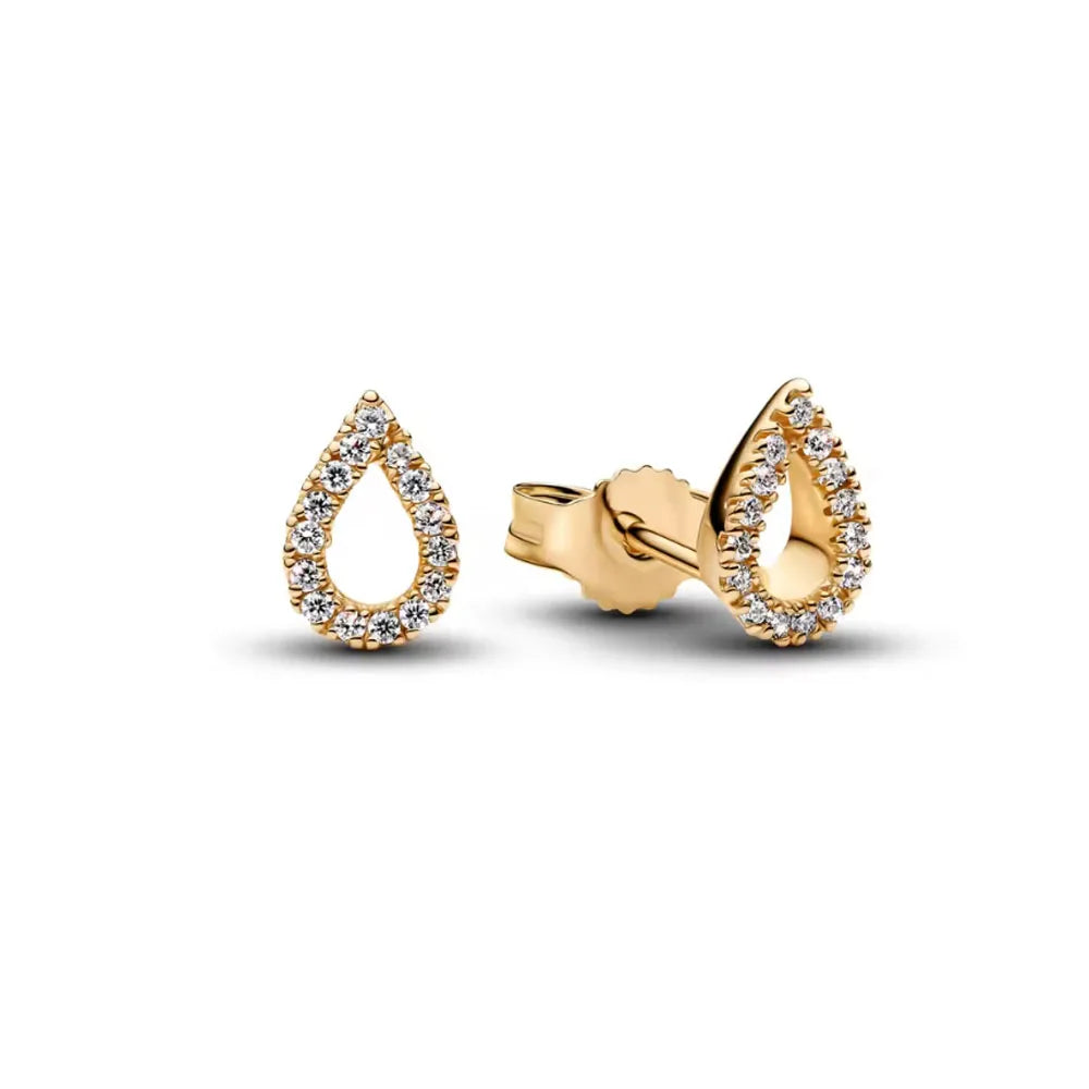 Pendientes de tuerca europeos con cruz de girasol, color dorado, para mujer, festival, exquisitos abalorios, regalos de joyería, plata 925