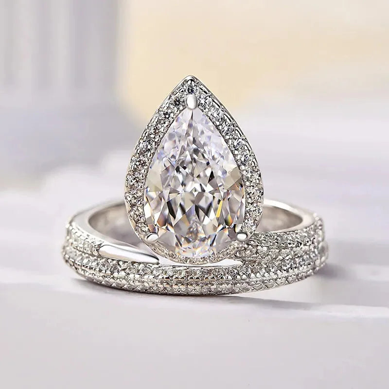 Anillo para mujer de plata de ley 925 con diseño de corona, accesorios de moda para compromiso y aniversario, joyería elegante con circonita brillante incrustada