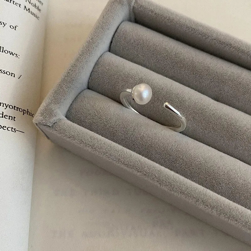 VENTFILLE 925 Sterling Silver Rings INS Fashion Hip Hop Vintage Couples Hollow Lines Punk Thai Silver Party Adjustable  Jewelry