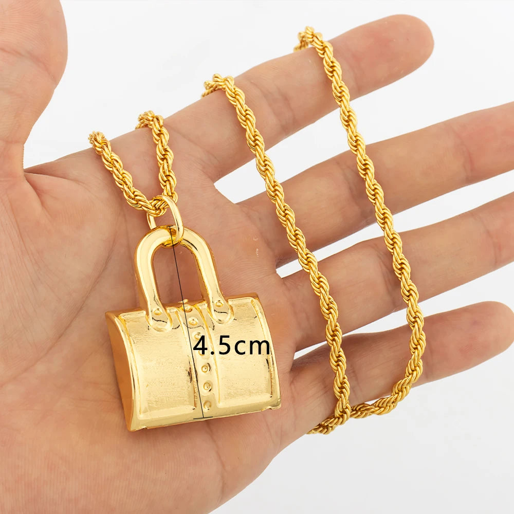 Colgante color oro Dubái, estilo hip hop, personalidad para hombres y mujeres, joyería minimalista, joyería para fiestas, regalos de cumpleaños.