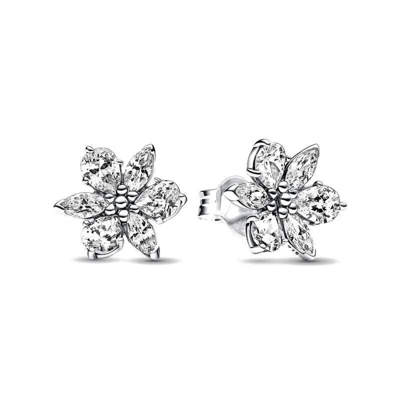 Weihnachten Neu 925er Silber Schmetterling Blau Herz Rot Zirkonia Ohrstecker, Passend für Damen Charm Schmuck Geschenke Hochzeit