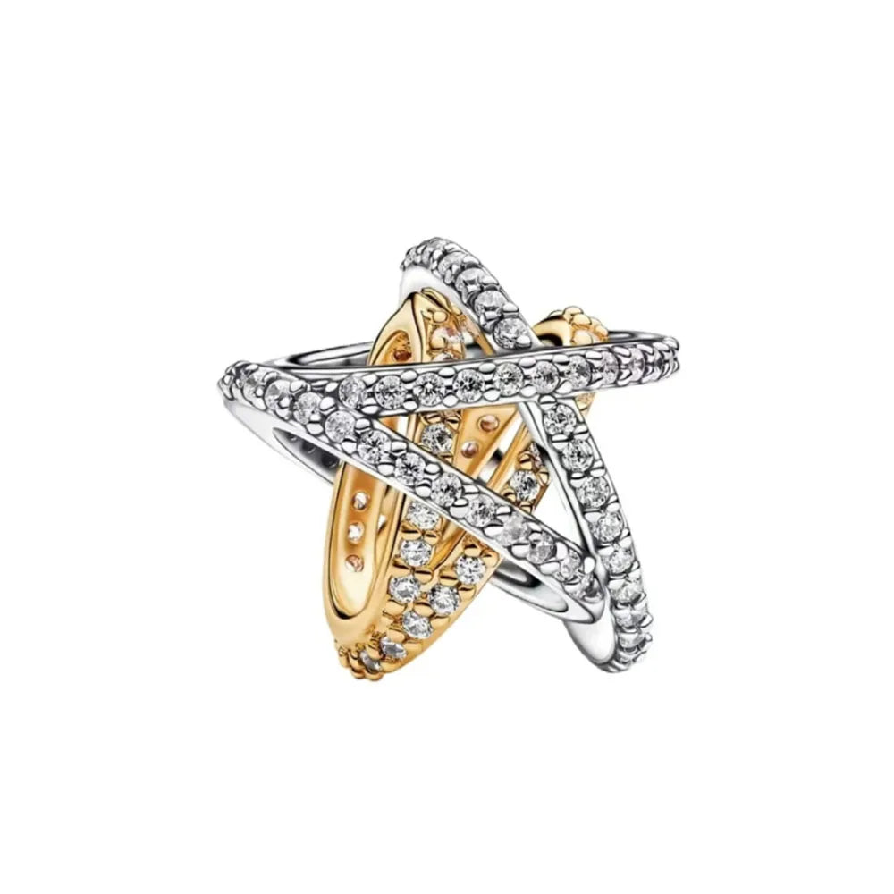Heiß verkaufter Weihnachts-Weihnachtsmann 925er Silber Charm Bead passend für europäische Armband-Armreifen Damenhalskette Schmuck