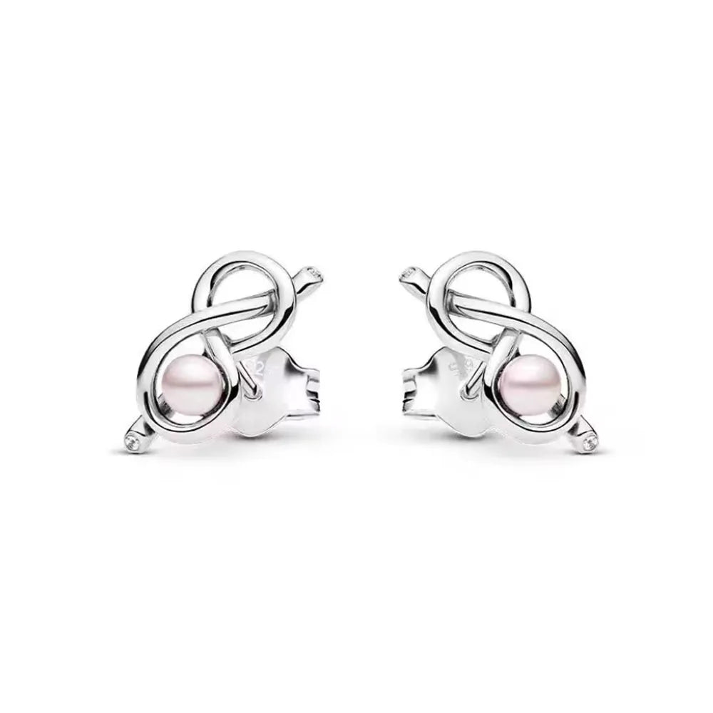 Nuevos pendientes de plata 925 con diseño de mariposa y flor, estilo europeo, para mujer, regalo de joyería exquisita para festivales