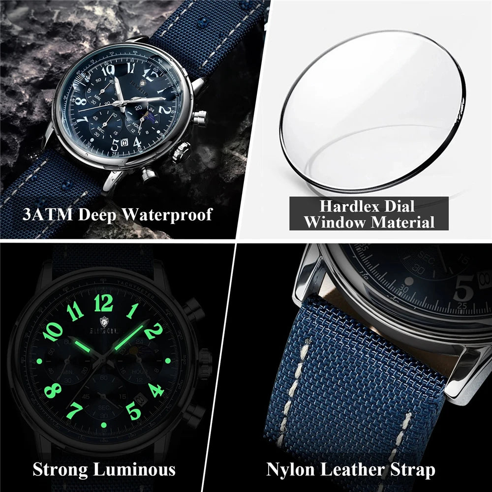 Nuevo Sports Canvas Reloj Digital de Lujo para Hombre Moda Cuarzo Relojes de Pulsera Regalos para Hombre Relojes Automáticos Reloj de Hombre Cadeau Homme