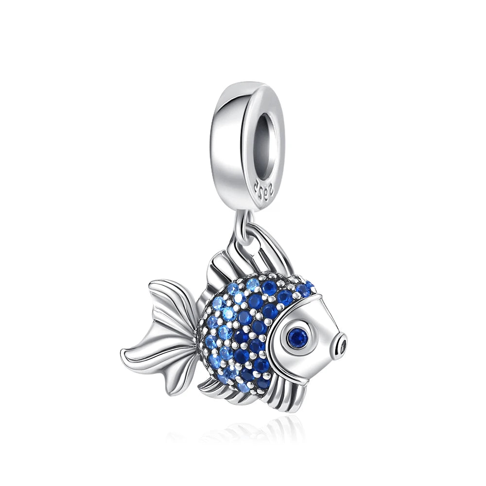 2026 925 Silber Blume, Schmetterling, Highland-Kuh, Motorrad-Anhänger passend für europäisches Original-Armband DIY Schmuck Exquisiter Schmuck