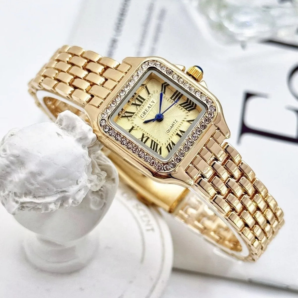 Neue Fashion Quadrat Frauen Uhren Damen Quarzuhr Weibliche Armbanduhr Lässige Damenuhr Damenuhr Relogio Feminino Uhren