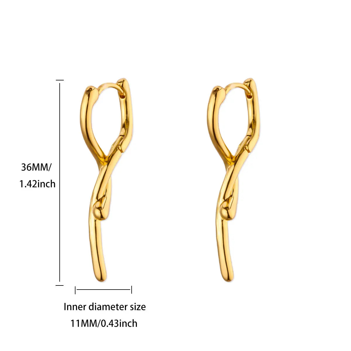 Elegante quadratische Ohrringe für Damen und Mädchen, Creolen aus Edelstahl, luxuriöser Schmuck für Hochzeit und Verlobung, ästhetisch, Aretes