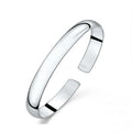 999 Sterling Silber Manschette Polieren Retro Armband Armreifen für Frauen Party Hochzeit Schmuck Accessoires Argent 925