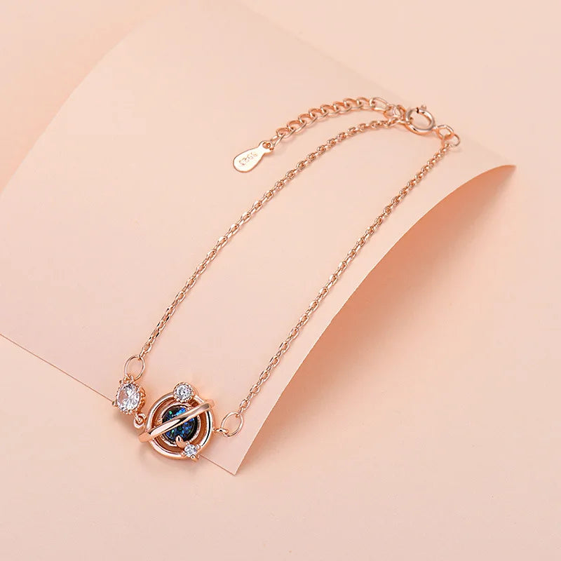 925 Sterling Silber Glücksperlen-Charm-Armbänder für Damen, Paar-Ketten, runde Armreifen, Luxus-Schmuckzubehör, Großhandel