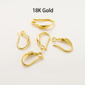 10 Stücke/Charge 14K 18K Echtgold Ohrring Anhänger Haken Ohrbügel Haken für DIY Schmuckherstellung Ohrring Charms Zubehör Komponenten