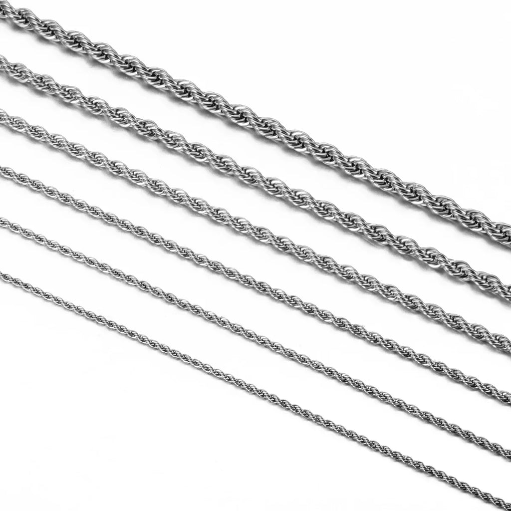 1 Stück 925 Sterling Silber Breite 2/3/4mm Seilkette Halskette/Armband Für Männer Frauen Herren Mode Kette Halskette
