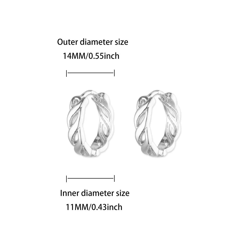 Vintage hohle gedrehte Kette Creolen für Damen Edelstahl Goldfarbe Ohrring 2025 Trend Hochzeitsschmuck pendientes