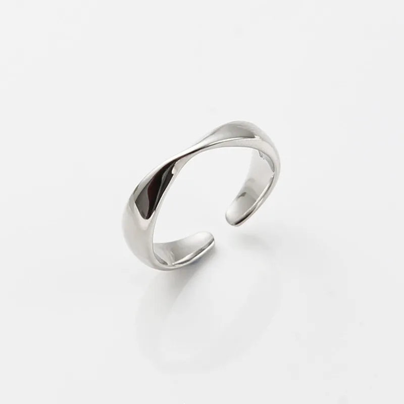 925er Silber Unregelmäßige Ringe für Frauen Hochzeit Luxusschmuck Accessoires und Echtschmuck
