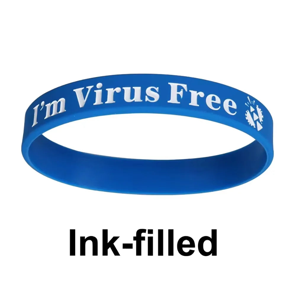 1 Los Großhandel individuelle Silikonarmbänder Individuelle Silikon-Armbänder Personalisierte Armreifen Band für alle Anlässe Wasserdicht Verblasst nicht