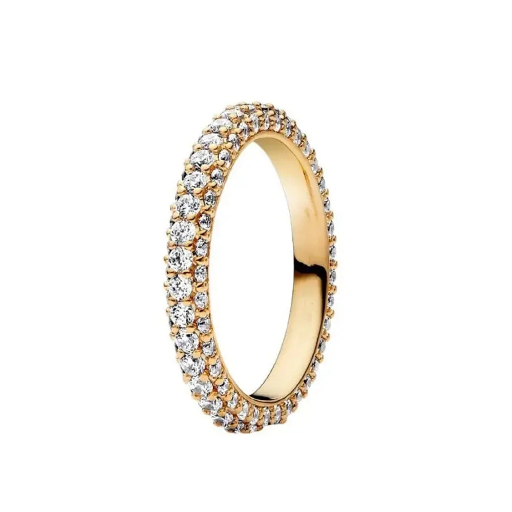 925er Silber Herzsteinringe in Goldfarbe Ring Neu Heiß begehrte Ringe in Goldfarbe Passend für jeden Anlass DIY Geburtstagsgeschenk