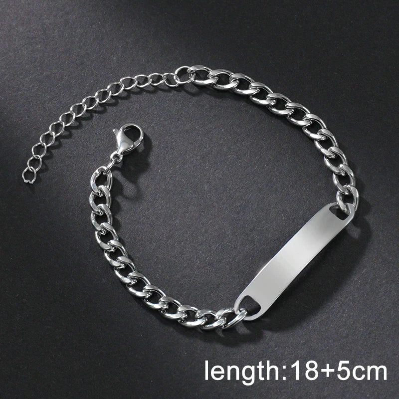 Letdiffery Personalisierte Augen Foto Armbänder Edelstahl Benutzerdefinierte Laser Gravur Bild Name Datum Männer Frauen Kinder Armband Geschenk