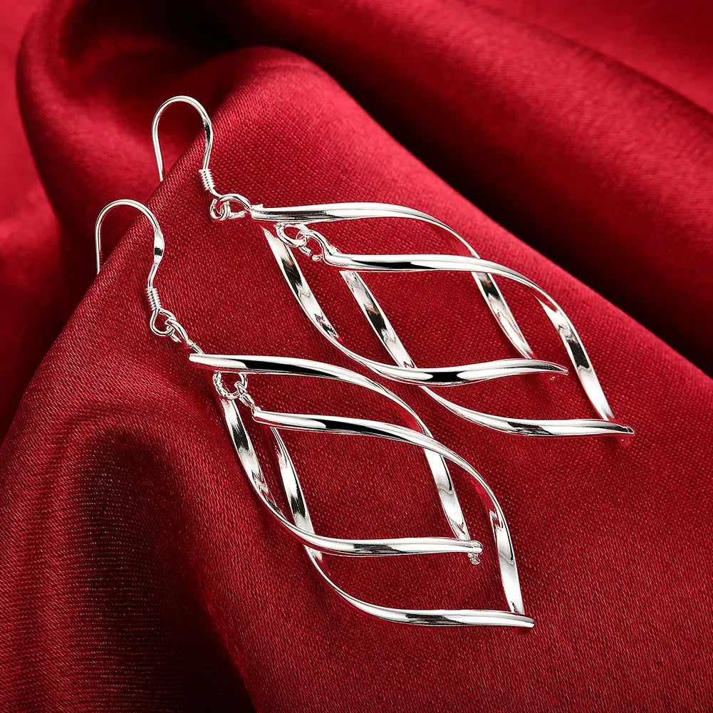 Hochwertige 925 Sterling Silber Ohrringe Schlichte runde Creolen für Frauen Mode Hochzeit Verlobung Charm Schmuck