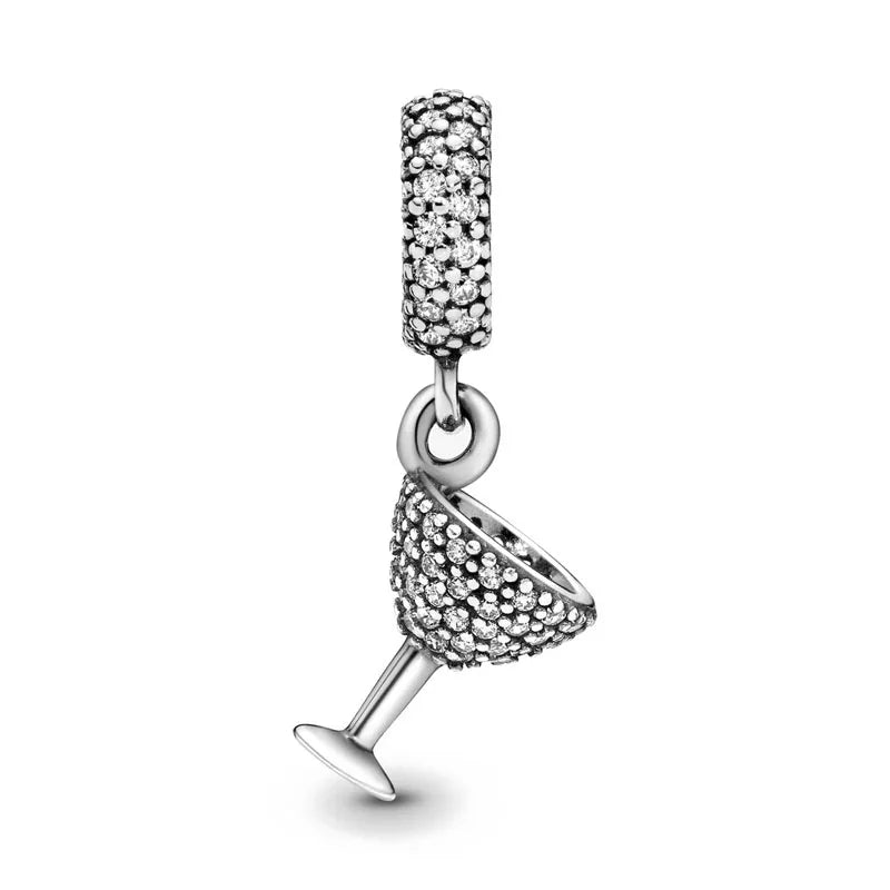 Europäisches Neues 925 Sterling Silber Frühling Neue Rosa Blume Ballon Katze Diy Perlen Charm Passend Europäische S925 Armband Armreifen