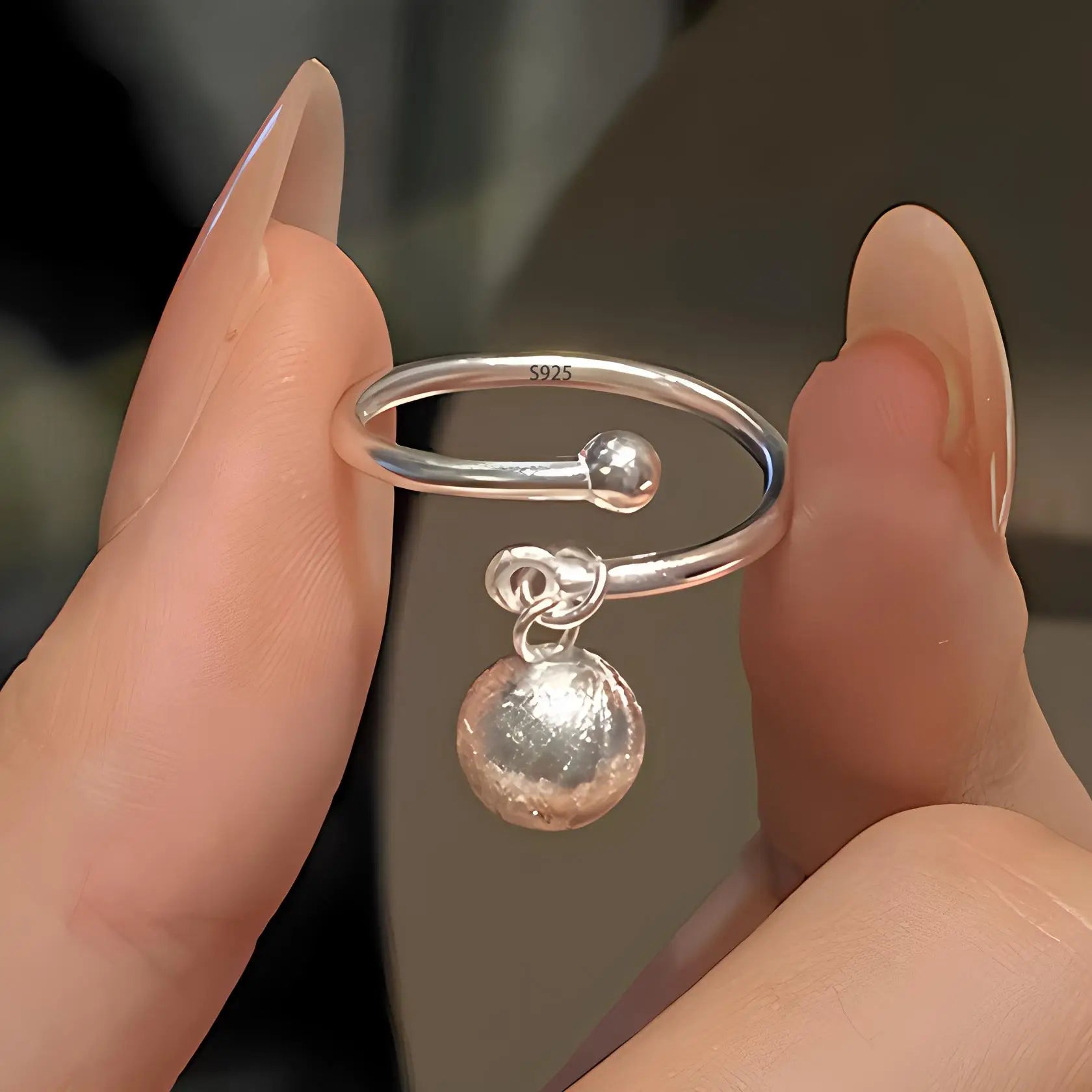 Anillo Nudo Cadena Plata de Ley 925 para Mujer, Anillo Ancho de Diseño Geométrico Rock Punk, Regalo de Joyería, Venta al por Mayor y Dropshipping