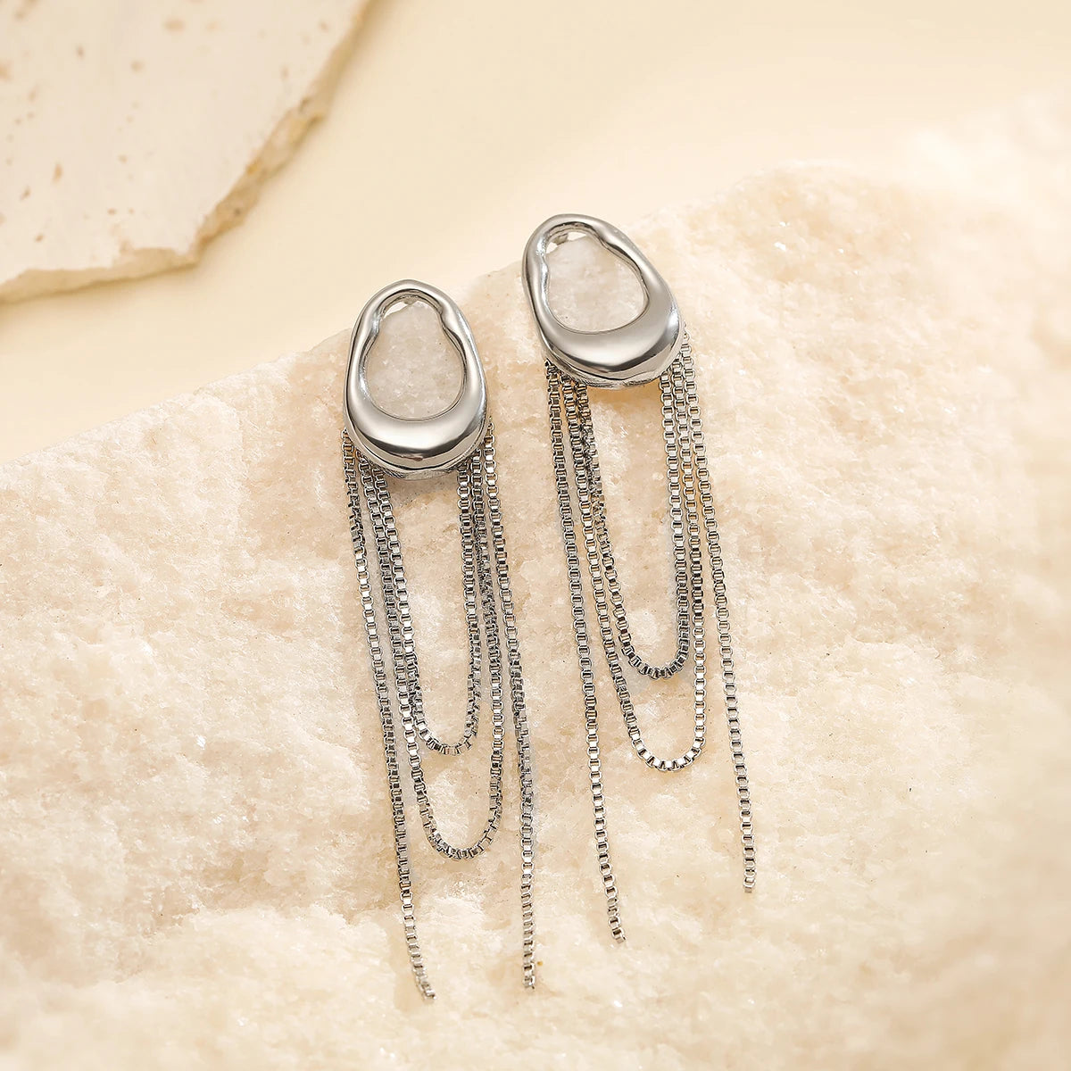 NEWBUY Neu eingetroffene INS Quasten-Ohrringe für Damen und Mädchen, hochwertiger Alltagsschmuck, perfekt für den täglichen Gebrauch