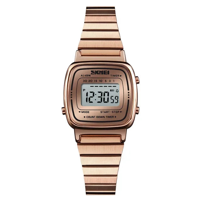 SKMEI 1901 Luxury Small Dial Digital Women Watch Ladies Calendar Waterproof Lady Sports Wristwatches Girl Clock 1252 Reloj Mujer