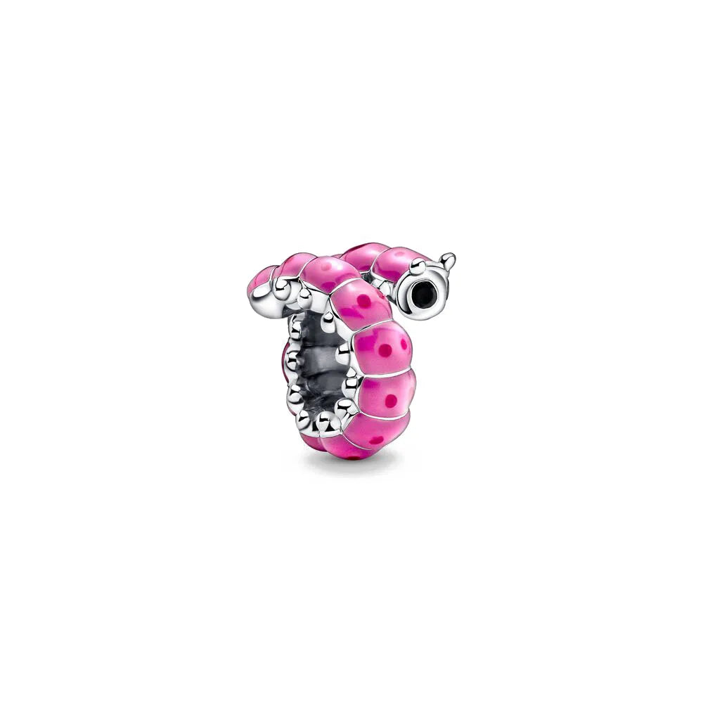 Heiß begehrtes 925er Silber Rosa Serie Blume Hundepfote herzförmiger Anhänger, passend für originale Armband DIY Accessoires, exquisiter Schmuck