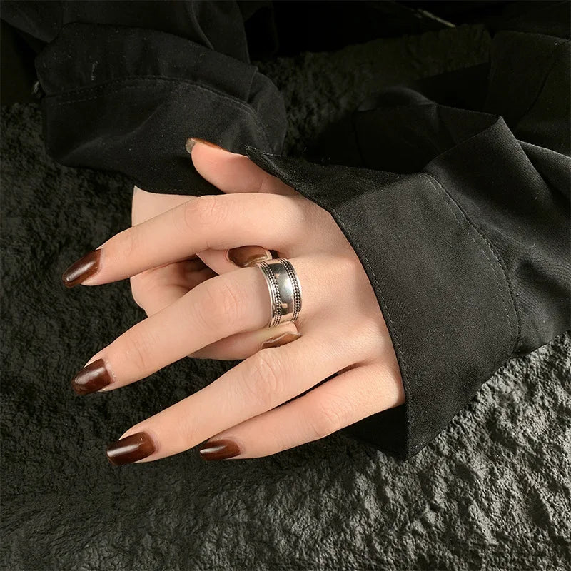 925 Sterlingsilber Glatte Oberfläche Einfache Ringe für Frauen Hochzeit Luxus Schmuck Accessoires Großhandel Kostenloser Versand Schmuck