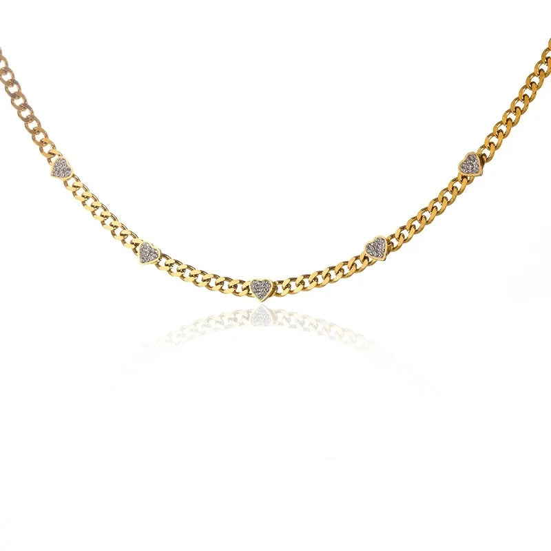 Collares con colgante de mariposa de circonita de lujo para mujer, cadena de acero inoxidable chapado en oro, collar, joyería de boda, novedad de 2025
