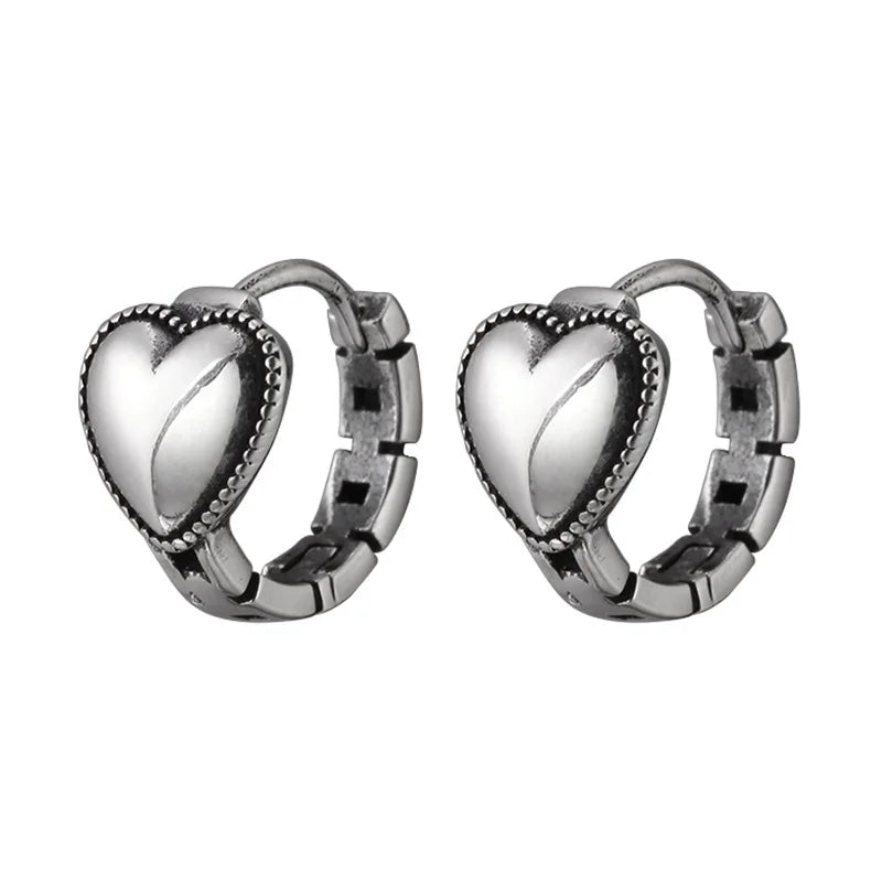 925er Sterling Silber Herz Ring Ohrringe für Damen Hochzeit Luxus Schmuck Freunde Geschenk Schmuck Kostenloser Versand Argent 925