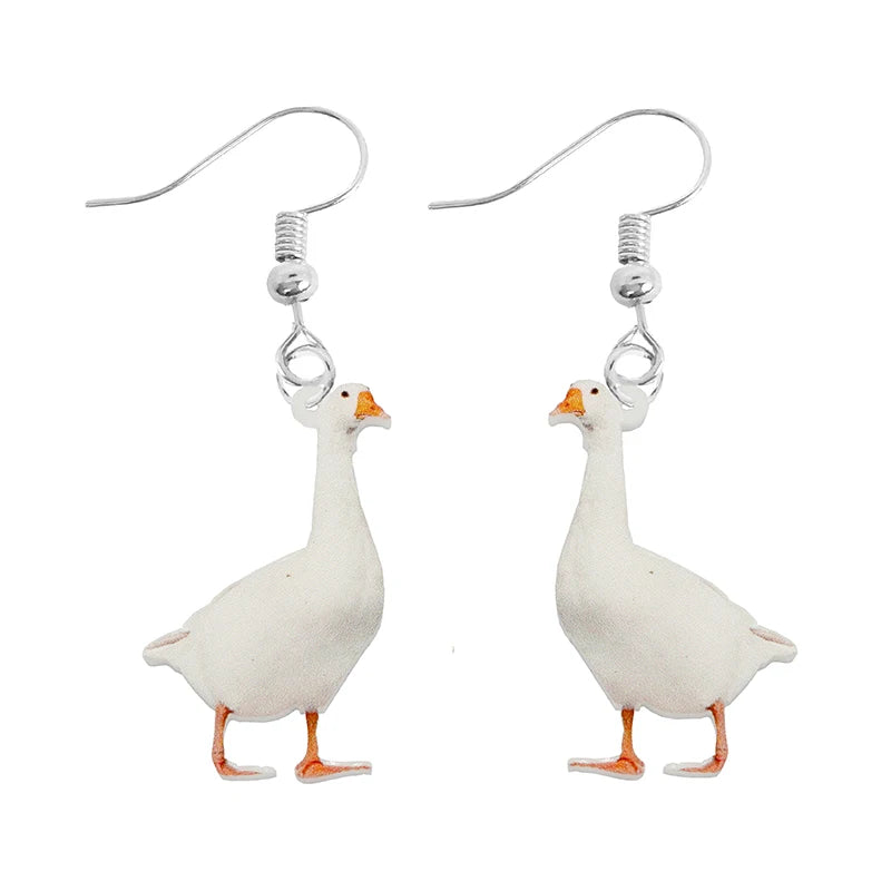Ohrring Für Frauen Acryl Lustige Benutzerdefinierte Süße Mädchen Geschenk Ohrhänger Kinder Tier Kaninchen Papagei Vogel Frosch Schmetterling