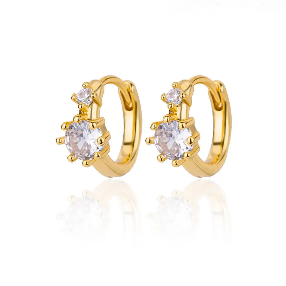 Zirkon Ohrhänger Ohrringe für Frauen Edelstahl Creolen Piercing Ohrringe Trending 2024 Neuer Schmuck Ohrringe Damen Bijoux Femme