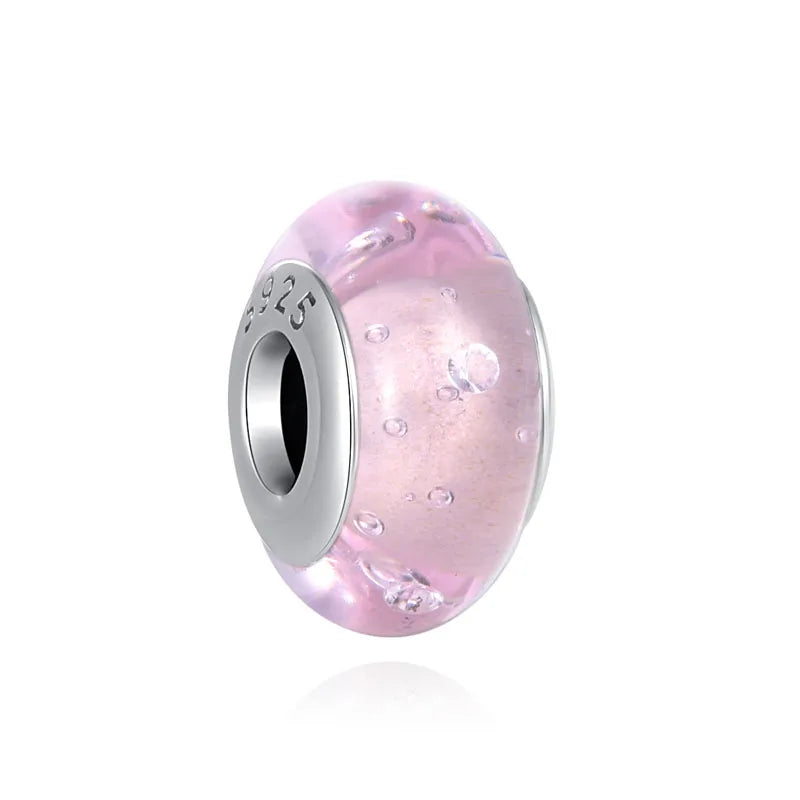 Heiß begehrtes 925er Silber Rosa Serie Blume Hundepfote herzförmiger Anhänger, passend für originale Armband DIY Accessoires, exquisiter Schmuck
