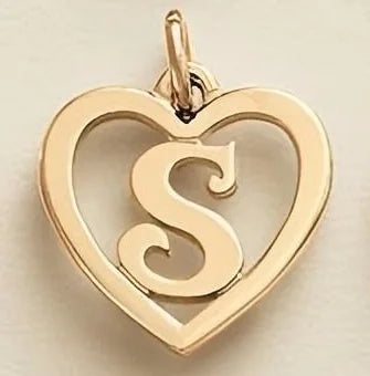 SUNIBI Edelstahl-Buchstabenanhänger Herzform Hohl Anhänger Charm für Armbänder Halsketten für Frauen DIY Schmuckherstellung