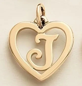 SUNIBI Edelstahl-Buchstabenanhänger Herzform Hohl Anhänger Charm für Armbänder Halsketten für Frauen DIY Schmuckherstellung