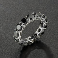 NeeTim 5mm Voll-Moissanit-Ring für Damen Hochzeit 925 Sterling Silber Ringe Labor-Diamant Verlobung Ewiges Band Feiner Schmuck