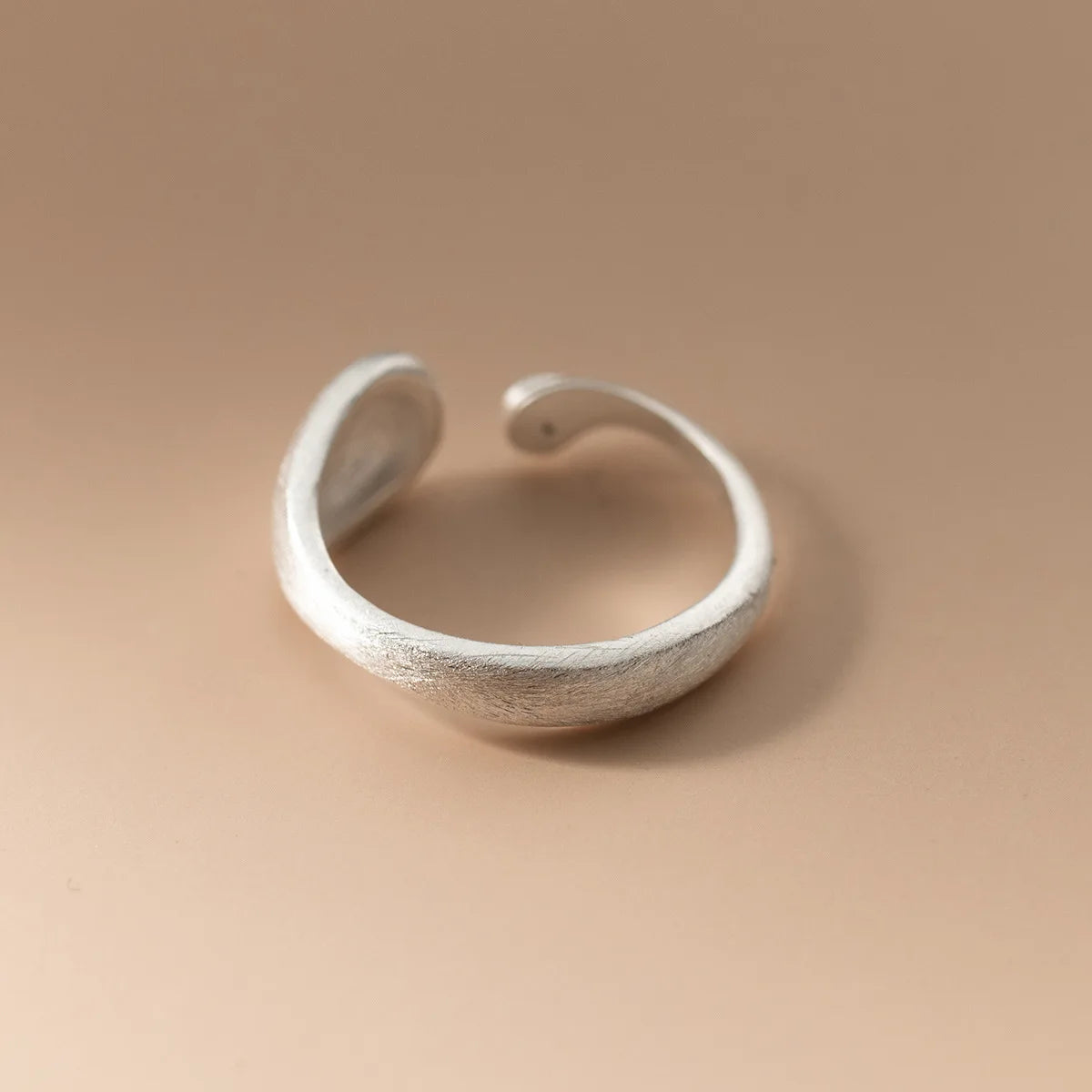 925 Sterling Silber Mattes Finish Geometrie Verstellbare Ringe Für Frauen Hochzeit Feiner Schmuck Zubehör Schmuck Argent 925