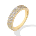 MINTYBOX Alianza de boda de moissanita, anillo de plata de ley 925 para mujer, anillos apilables de diamante cultivado, joya fina para compromiso, regalo
