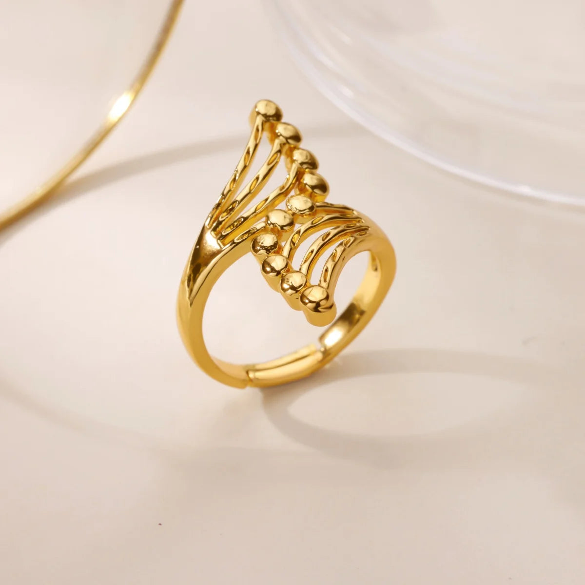 Ozean Seestern Muschel Offene Ringe Für Frauen Goldfarben Edelstahlring Sommer Strand Ästhetik Wasserdichter Schmuck Geschenk