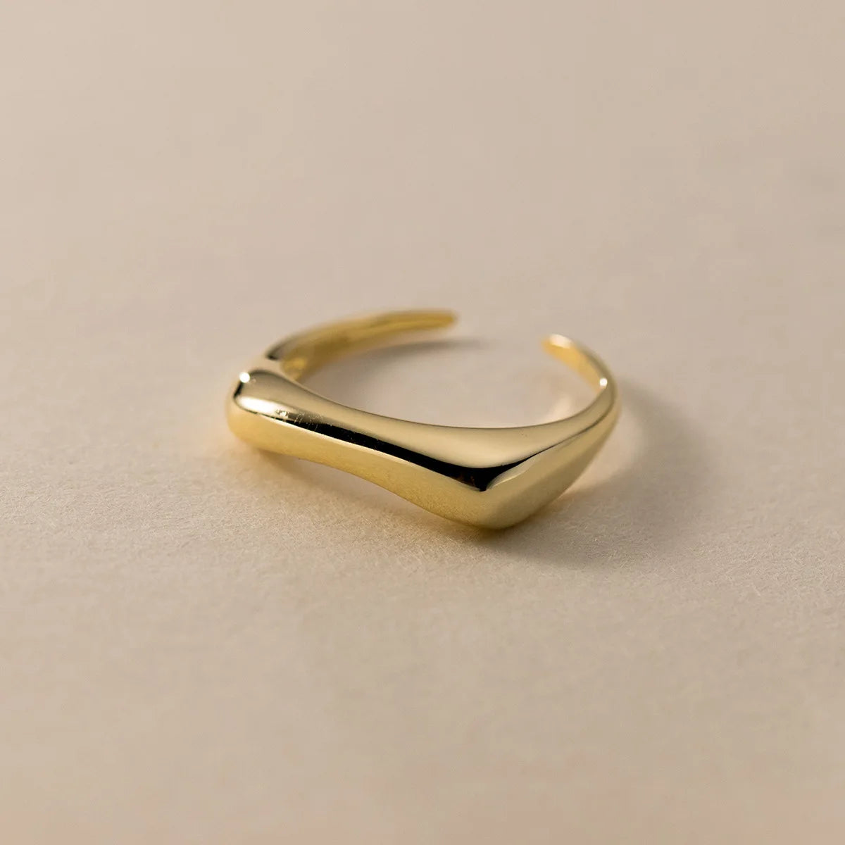 925 Sterling Silber Geometrie Bogenförmige Offene Ringe Für Frauen Verlobung Hochwertiger Schmuck Zubehör Großhandel Schmuck