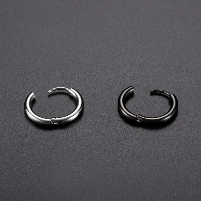 8/10/12/14/16/18/20mm Edelstahl Huggie Creolen für Damen Herren