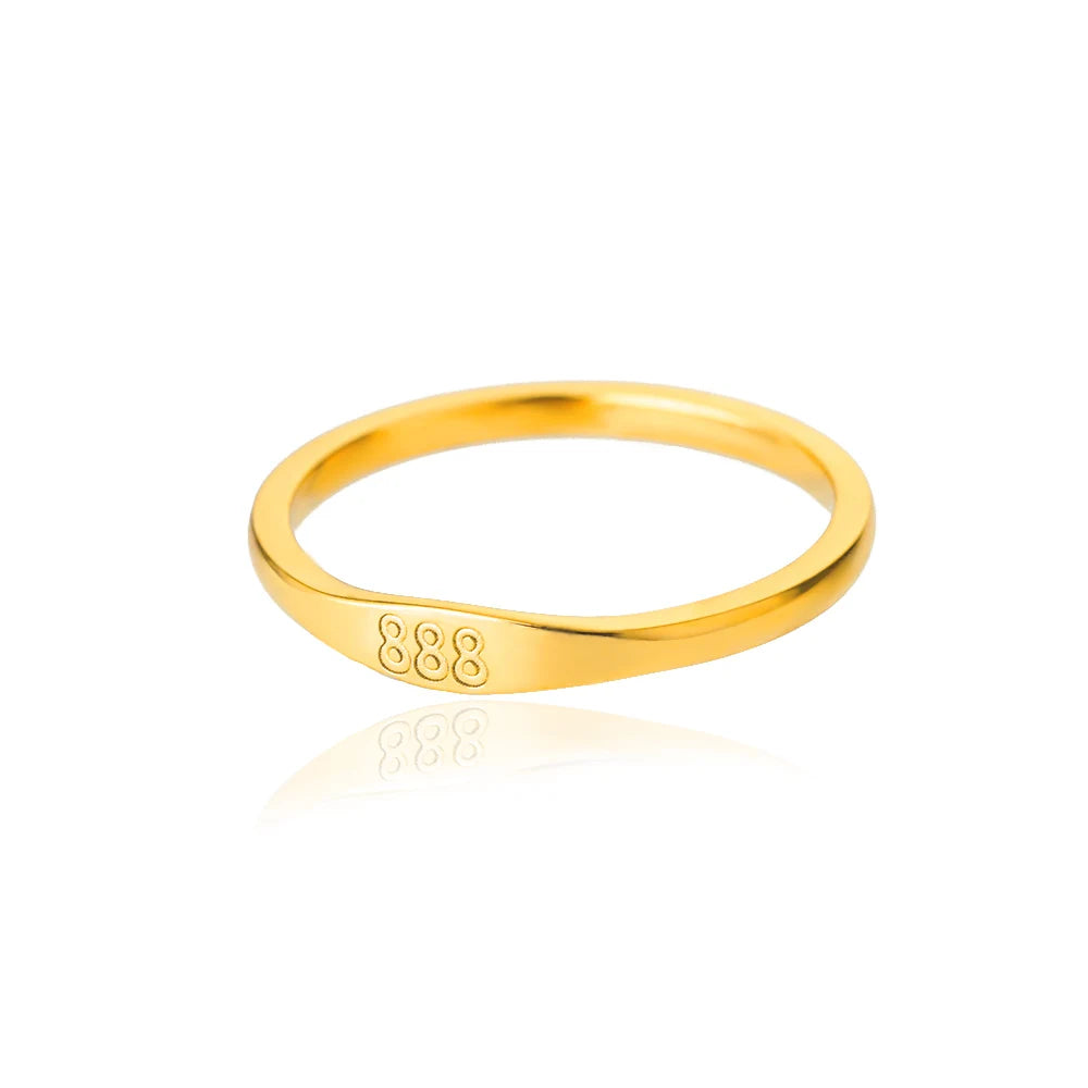 111 222 333 444 555 666 777 999 Engelszahlenringe für Damen Edelstahlring Vintage Ästhetik Retro Schmuck anillos 2025