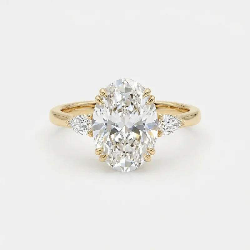 925 Sterling Silber Zirkonia Wunderschöne glänzende ovale Steinringe für Frauen Verlobung Hochzeit Luxus Hochwertiger Feiner Schmuck